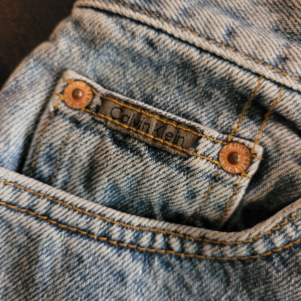 💋90's VINTAGE Ralph Lauren high-rise denim shorts - Picture 3 of 8